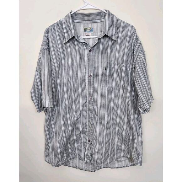 BC Ethic Lounge Short Sleeve Button Down Pocket Shirt Men's XL Made In USA* 1310 - Picture 1 of 8